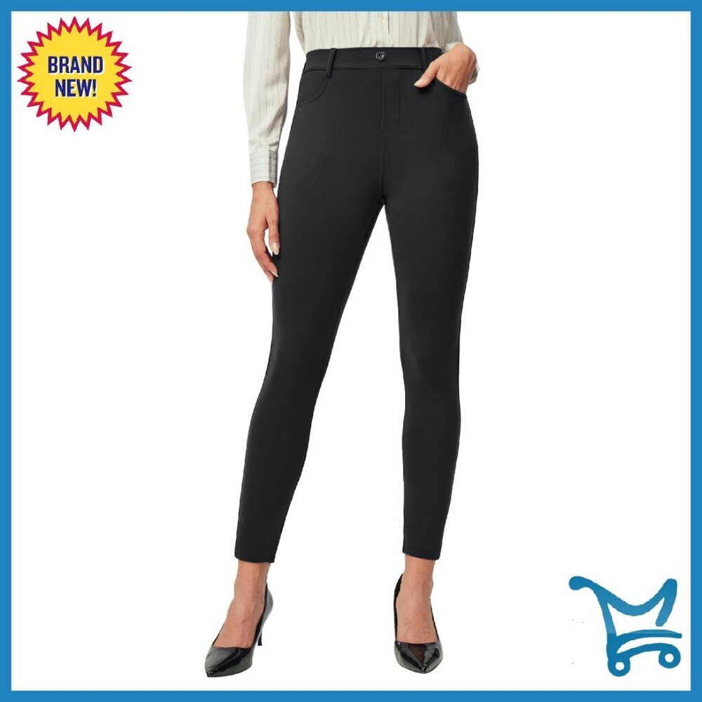 Stretchy High Waisted Work Pants 4-Way Stretch Professional Comfort